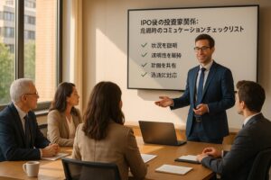【IPO後の投資家関係】危機時のコミュニケーションチェックリスト